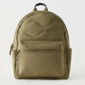 New Zara green backpack